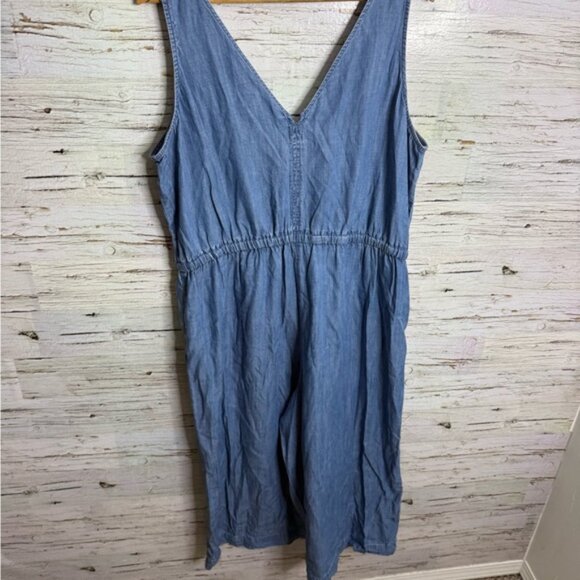 GAP Blue Denim Jumpsuit size xl - Picture 8 of 10